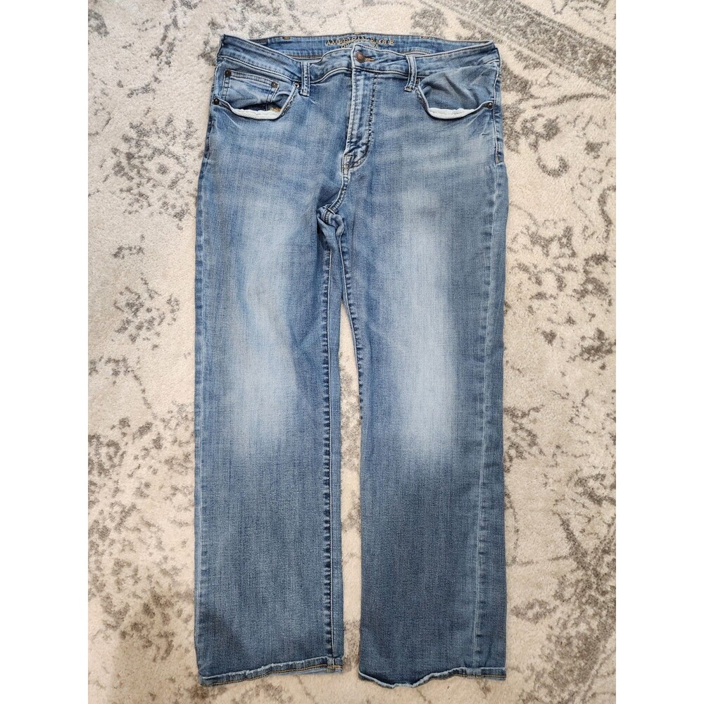 American Eagle Jeans Men 38X32 Blue Extreme Flex Original Boot Stretch Denim